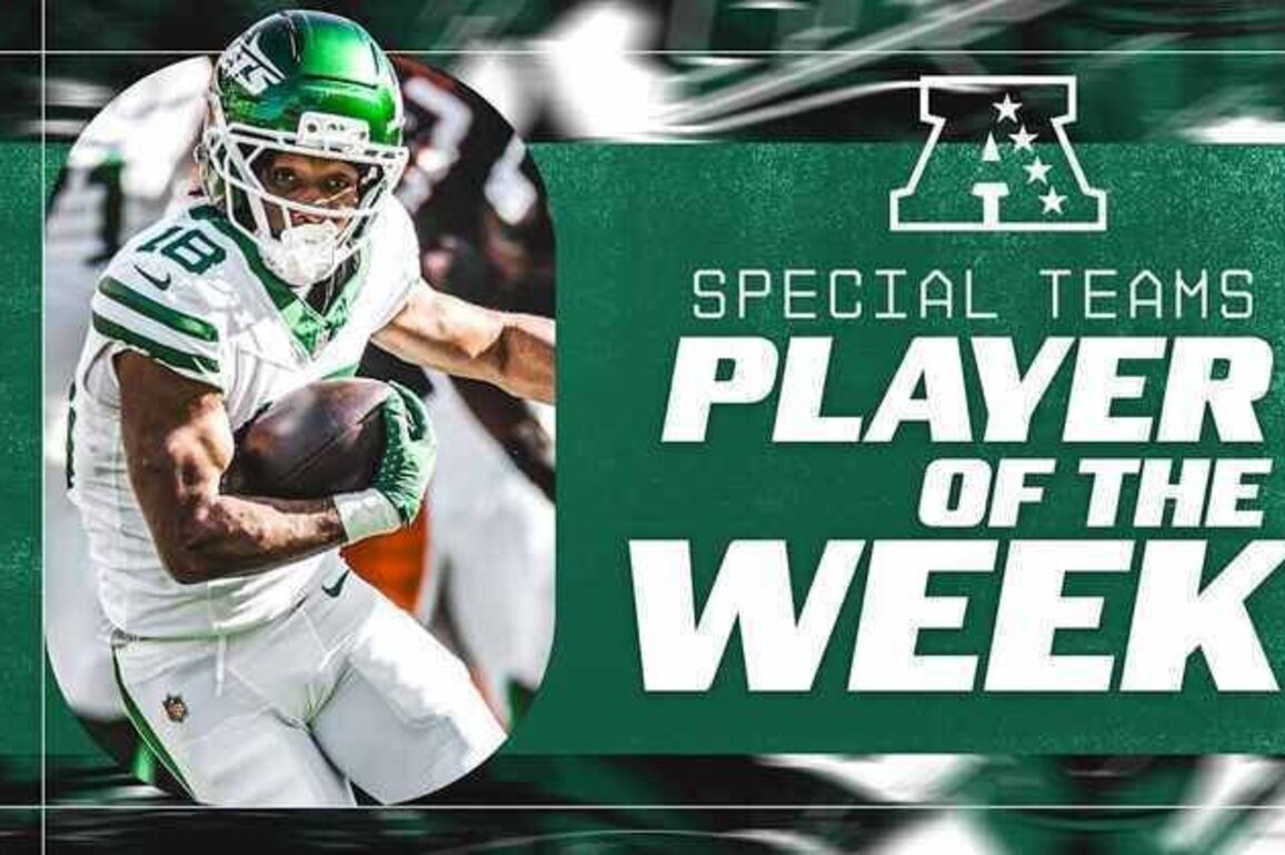 Jets KR Isaiah Williams Named AFC Special Teams Player of the Week