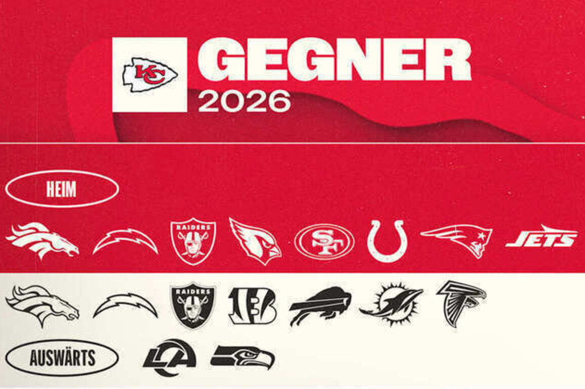 Ein Blick auf die Gegner der Chiefs in 2026