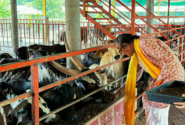 Dinesh Shahra Foundation Supports Gau Swarga's Mission to Preserve Indigenous Cows, Participates in Gau Seva