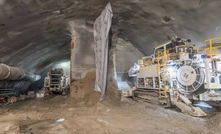 Tow of the three roadheaders that will dig out the new Pyrmont Metro Station as part of the  Sydney Metro West project in Australia