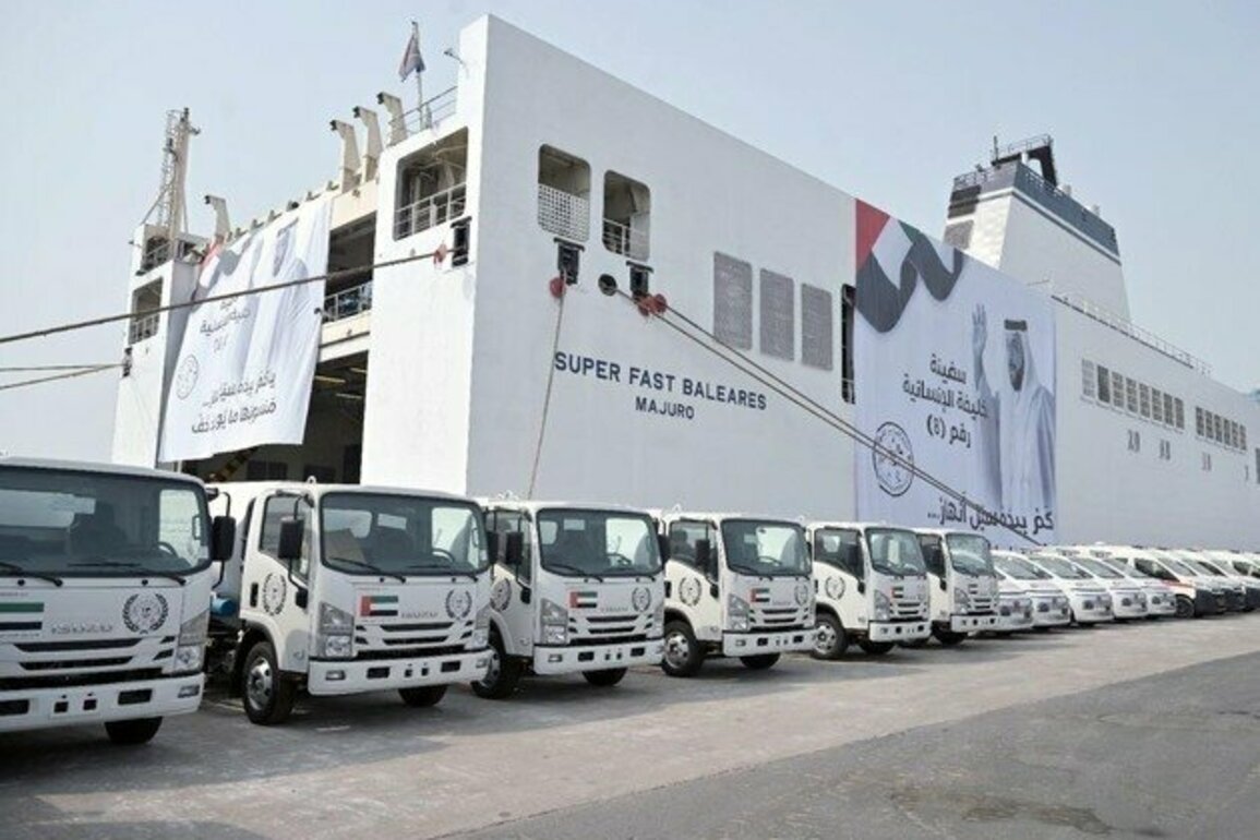 UAE aid ship 'Khalifa' departs with 7,166 tonnes for Gaza