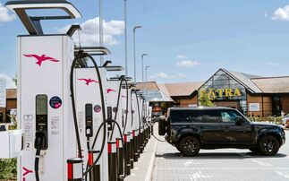 Motorway services operator targets 300 per cent increase in EV chargers