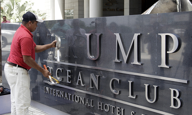 Trump name stripped from Panama hotel in property dispute Trump name stripped from Panama hotel in property dispute