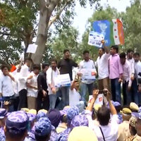 NSUI stages protests after NEET exam cancelled due to paper-leak allegations