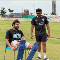 Bonding with the next generation: Rohit Sharma practices with Mumbai youngsters Mhatre, Sarfaraz