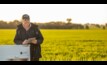  Farmer Andrew Dumeresq has been working with Zetifi to trial new wi-fi technology. Image courtesy evokeAg.