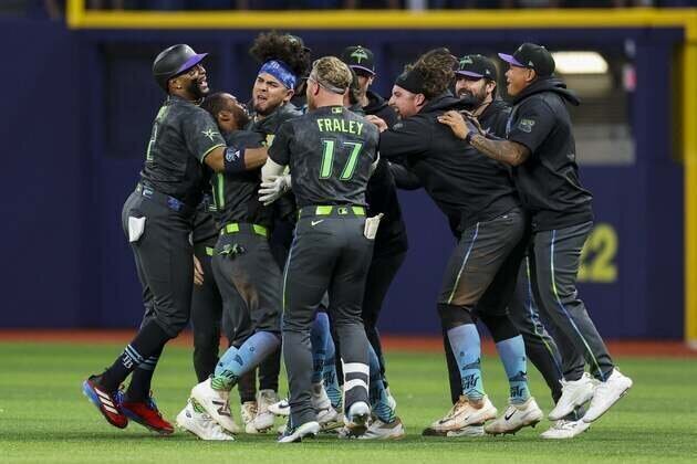 Rays' 3rd rally results in walk-off win over Yankees