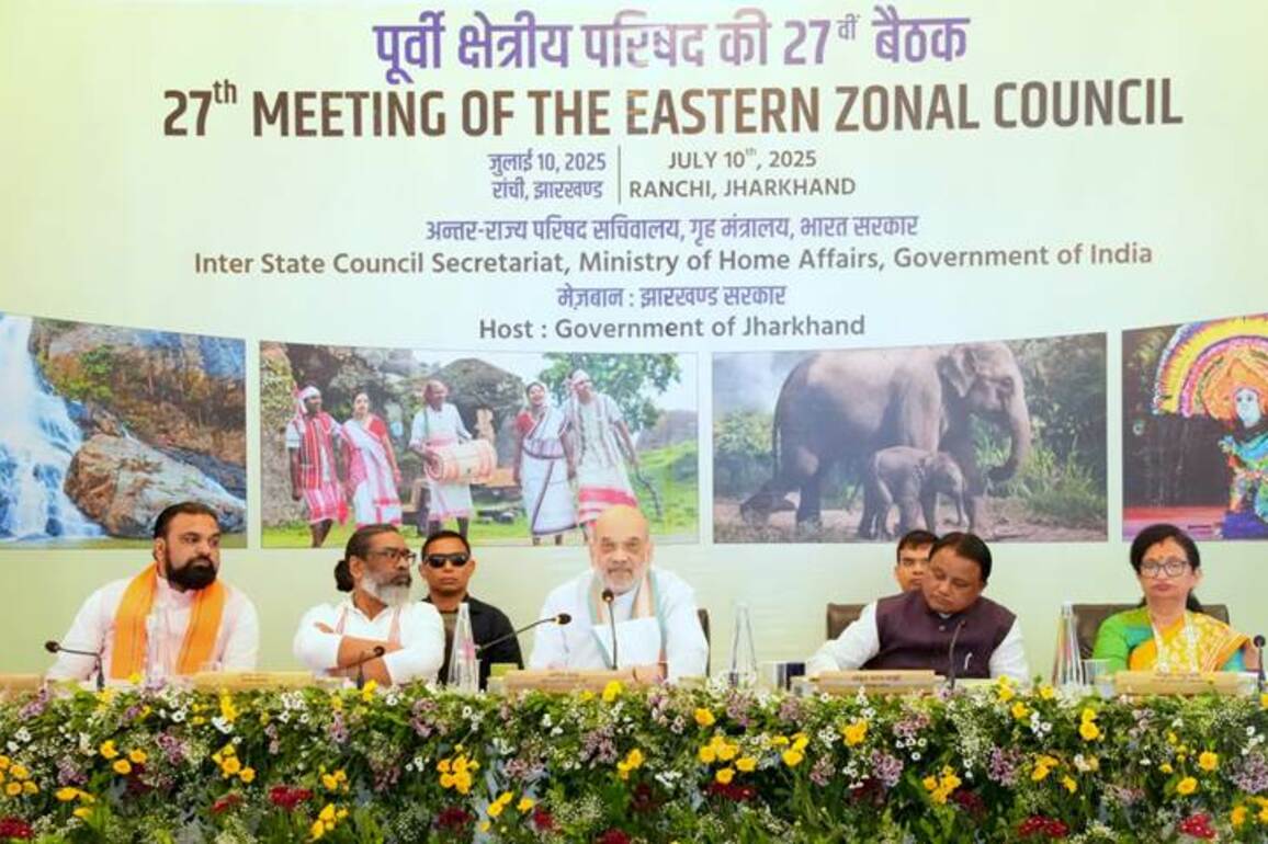 Long-pending water issues discussed in 27th Eastern Zonal Council meeting chaired by Amit Shah