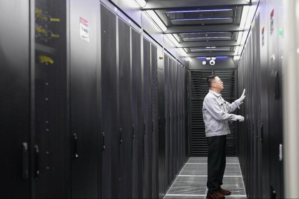 Data center engineers working silently behind booming AI services