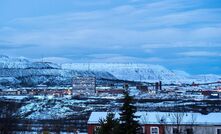 Kiruna mine at dusk