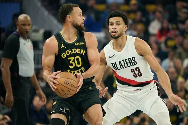 Caleb Love, Blazers dump Warriors to move atop NBA Cup group