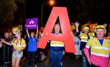  Alcoa's Mark Hodgson at the Pride parade