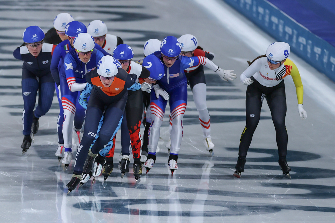 (MICO2026)ITALY-MILAN-OLYMPIC WINTER GAMES-SPEED SKATING-WOMEN'S MASS START