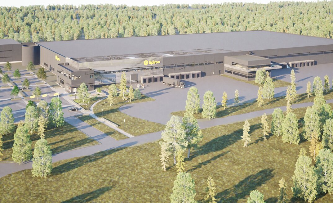 An illustration of the new distribution facility, in the Pilängen area of Örebro, Sweden