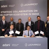 Leonardo signs pact with Adani to target India’s helicopter demand