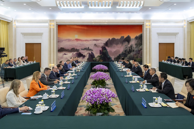 CHINA-BEIJING-LI HONGZHONG-EUROPEAN PARLIAMENT DELEGATION-MEETING (CN)