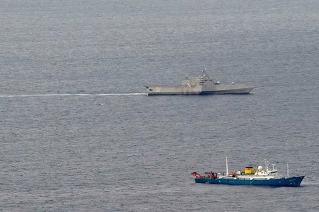 US Again Patrols Near Chinese Survey Ship In South China Sea
