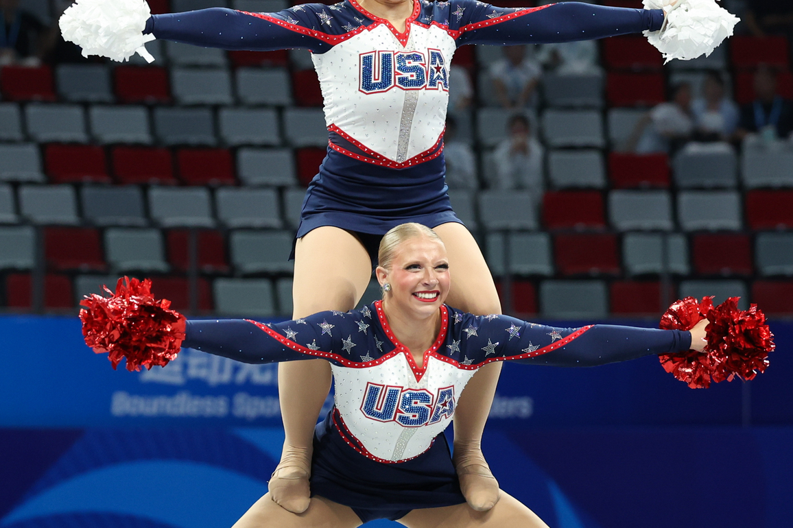 (SP)CHINA-CHENGDU-THE WORLD GAMES 2025-CHEERLEADING-POM DOUBLES (CN)