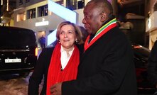  AngloGold chair Maria Ramos with South African president Cyril Ramaphosa in early 2019