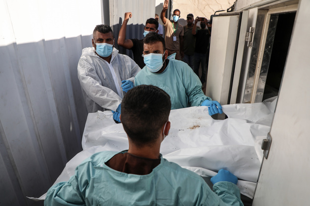 MIDEAST-GAZA-PALESTINIAN-BODIES