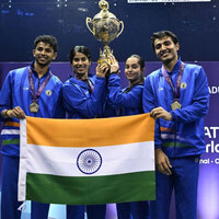 VP Radhakrishnan congratulates Indian squash team on historic World Cup win