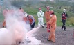  Firefighting practice in July at Excellon Resources’ Miguel Auza unit in Mexico