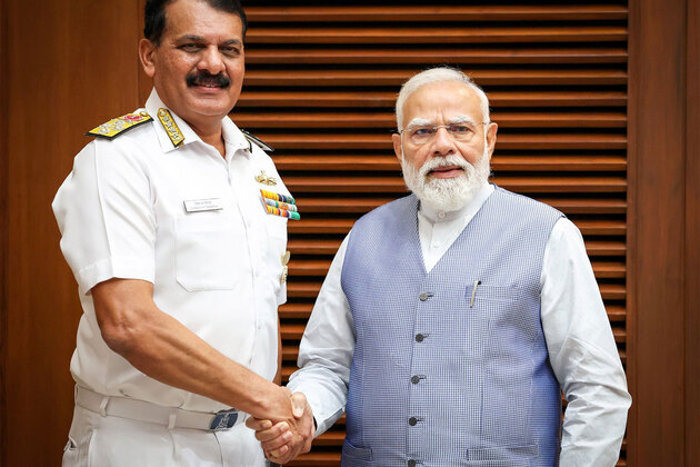 PM Modi briefed on security situation in IOR, Navy's operational readiness and emerging maritime challenges by outgoing Navy Chief