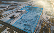 The site for Nouveau Monde Graphite's Becancour battery materials plant in Quebec, Canada