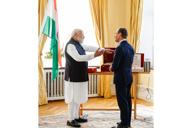 "Reflection of long-standing cultural bond": PM Modi thanks Swedish counterpart for facsimiles of Tagore's handwritten epigrams