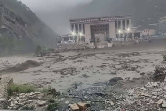 Flash flood sweeps Nepal-China bridge and vehicles in Rasuwa; search operation underway