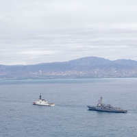 Two injured in collision between US warship, supply vessel in Carribean