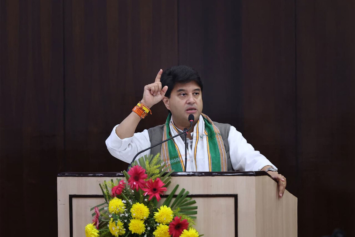 Union Minister Jyotiraditya Scindia lays foundation stone of Rs 80 crore Agarwood Value Chain Development scheme