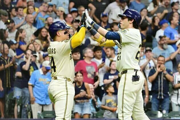Big-league-best Brewers chase sweep of Pirates, 12th straight win