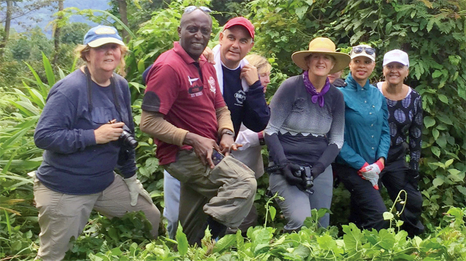 merican and anadian destination management company offi cials in ganda on a familiarisation tour