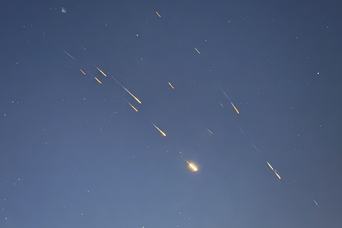 SYRIA-DAMASCUS-MISSILE TRACES