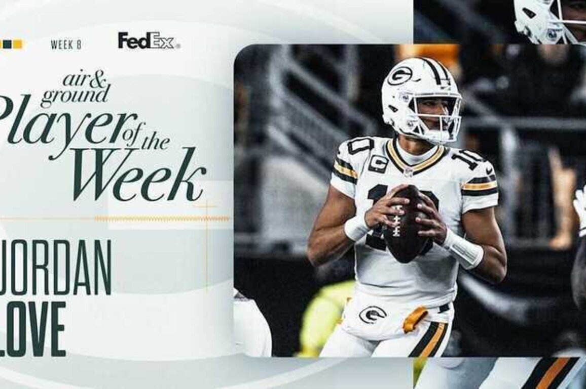 Packers QB Jordan Love named FedEx Air and Ground Player of Week 8