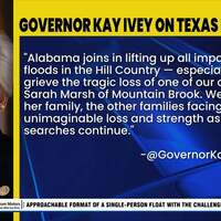 State Leaders Express Sorrow After 8-Year-Old Mountain Brook Girl Killed in Texas Flood - WAKA 8