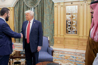Trump meets Syrian leader in Saudi Arabia ahead of Qatar visit