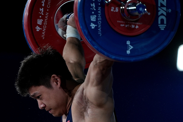 (SP)CHINA-JIANGSHAN-WEIGHTLIFTING-ASIAN CHAMPIONSHIPS-MEN'S 89KG (CN)