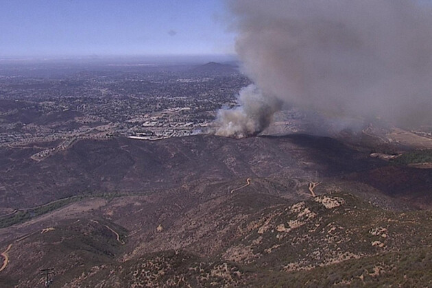 Fast-moving Spring Valley brush fire 50% contained