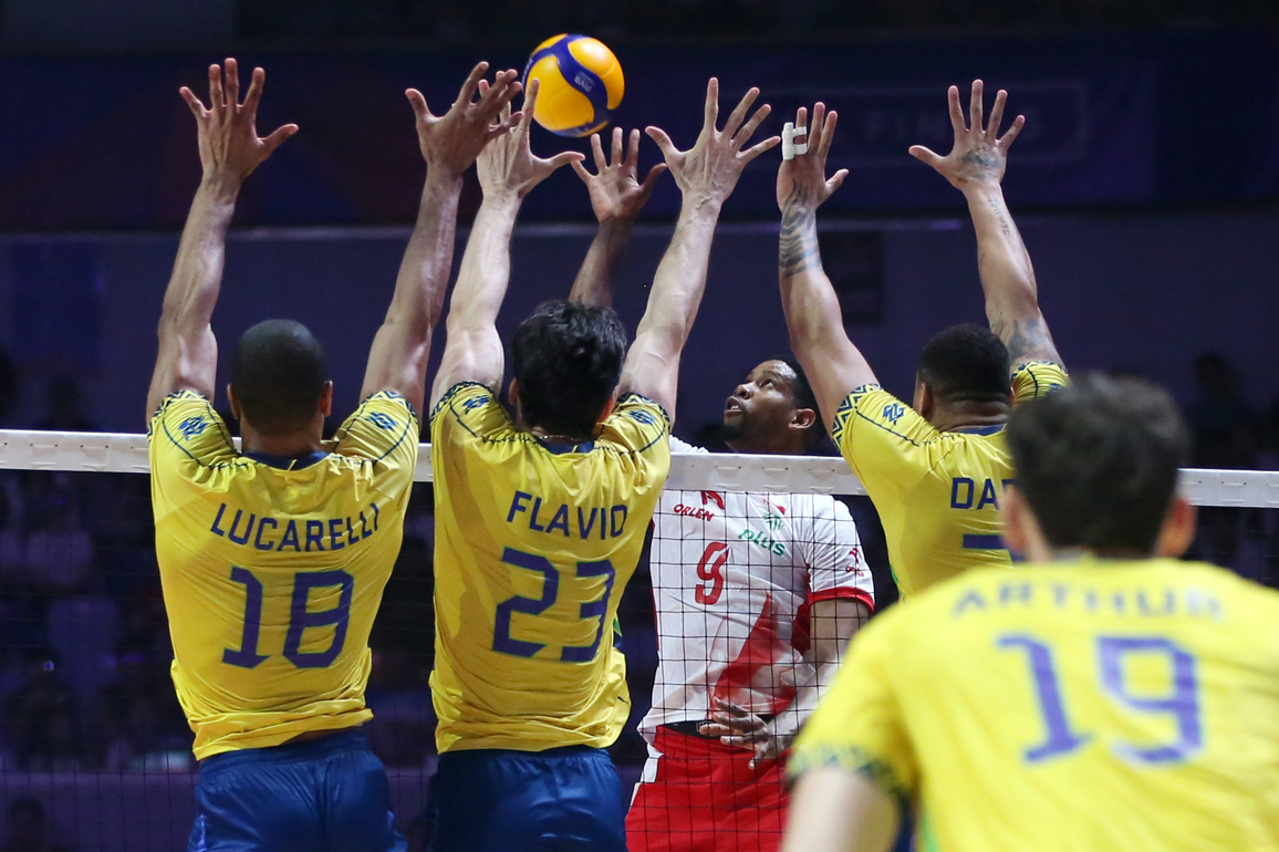 (SP)CHINA-NINGBO-VOLLEYBALL-VOLLEYBALL NATIONS LEAGUE-POLAND VS BRAZIL (CN)