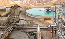 Water treatment facility at a copper mine