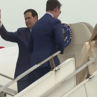 Kolkata: US State Secy Marco Rubio departs for Delhi alongwith wife, accompanied by US envoy to India