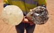 Salt cores from Tellus Holdings' planned mine site at Titjikala, 120km south of Alice Springs. Photo courtesy Tellus Holdings