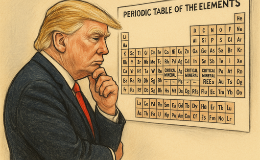 President Donald Trump promoting critical minerals development