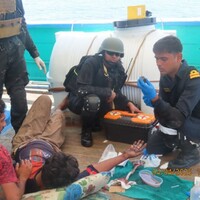 INS Trikand provides critical medical assistance in Central Arabian Sea