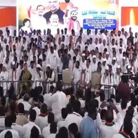 "We are waiting to see what the BJP's stance will be...": Top Telangana Congress leaders gather in Delhi's Jantar Mantar over BC reservations