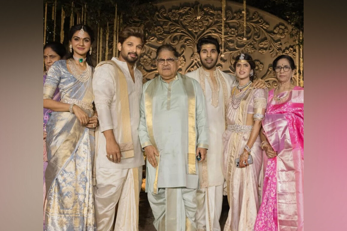 Allu Arjun sends warm wishes to newlyweds Allu Sirish, Nayanika; thanks fans for their love