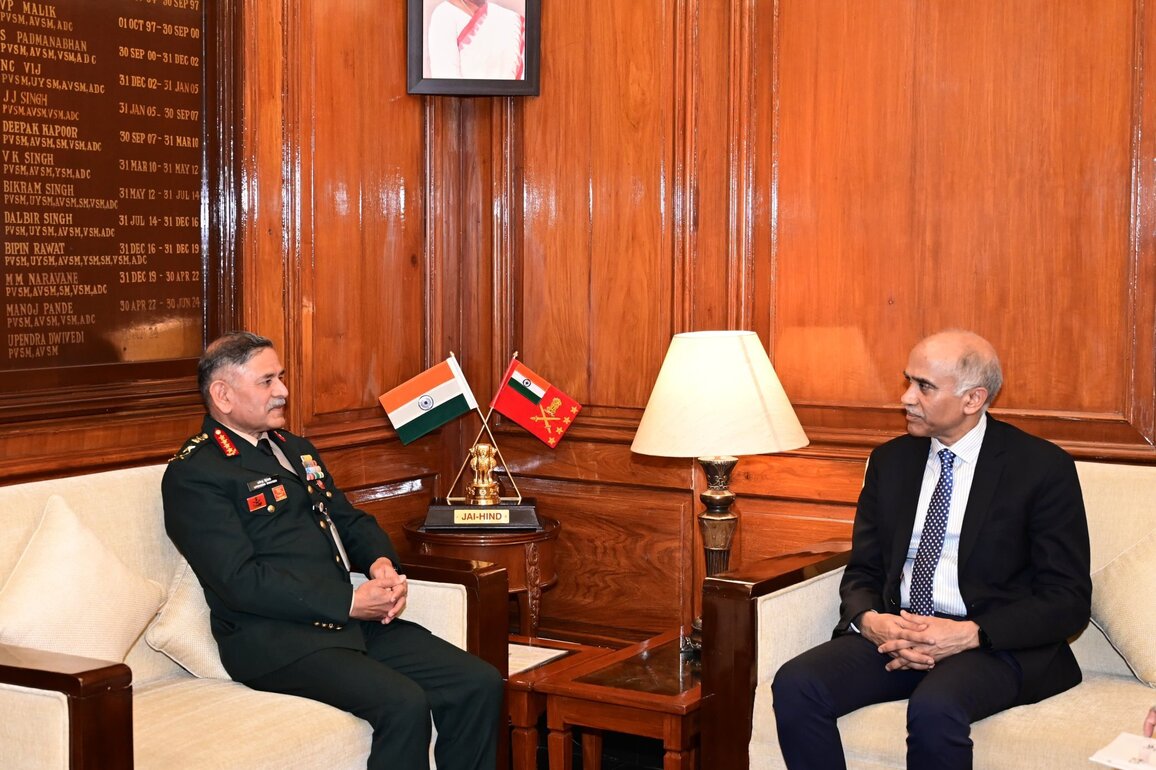 Army chief Gen Upendra Dwivedi, Ambassador P Harish discuss Indian's role in UN peacekeeping operations