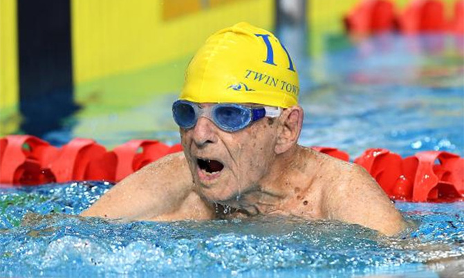 Australian 99-year-old smashes age world record in pool Australian 99-year-old smashes age world record in pool